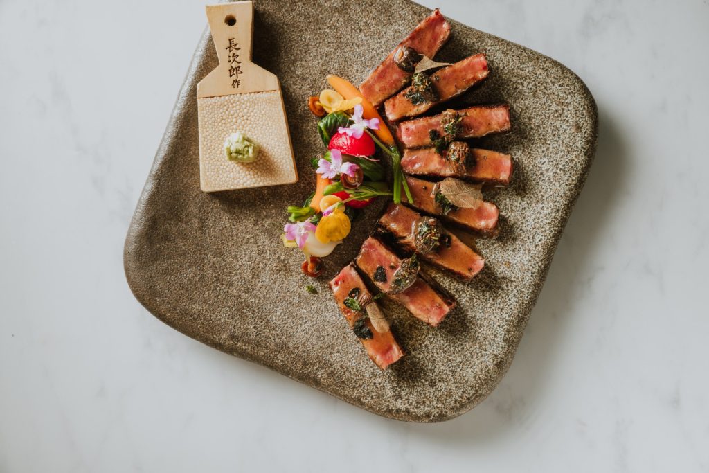 Wagyu - picked japansese root veg