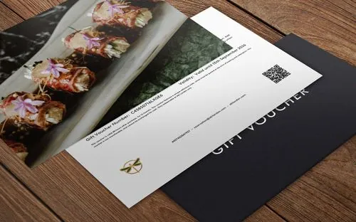 The AKI London fine dining gift voucher, the perfect sophisticated Xmas gift for a luxury dining experience.