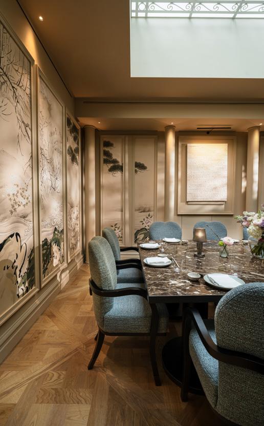 Summer outdoor dining at Aki London’s private terrace in Marylebone